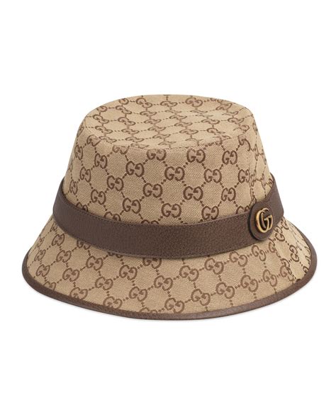 GG canvas bucket hat in beige and blue Supreme 